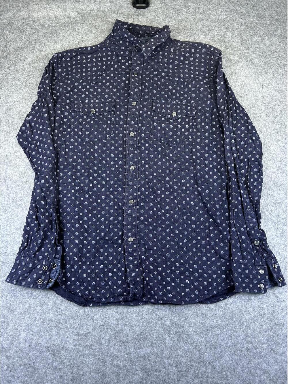Pearl Snap Western Shirt Moonshine Spirit Brad Paisley Long Sleeve Men's Size S